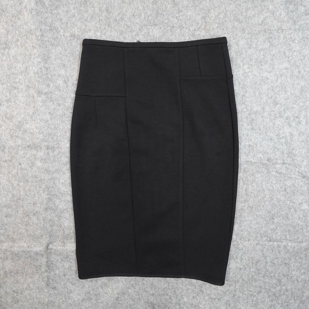 Jil Sander Skirt Womens Small 36 Midi Pencil Black‎ Office Workwear Designer